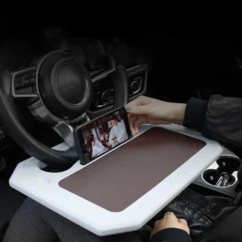 

Car Desk Coffee Holder Laptop Computer Table Steering Wheel Universal Portable Eat Work Drink Seat Tray Auto Accessories