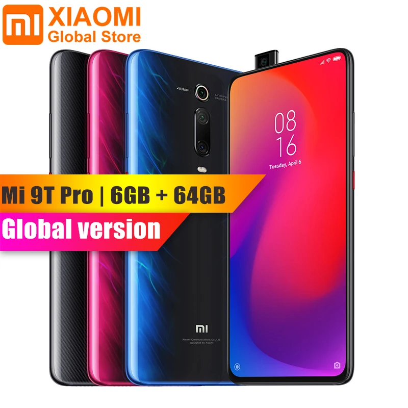 Xiaomi Mi 9T Pro (Redmi K20 Pro) смартфон с восьмиядерным процессором Snapdragon 855 ОЗУ 6 ГБ ПЗУ 64 48