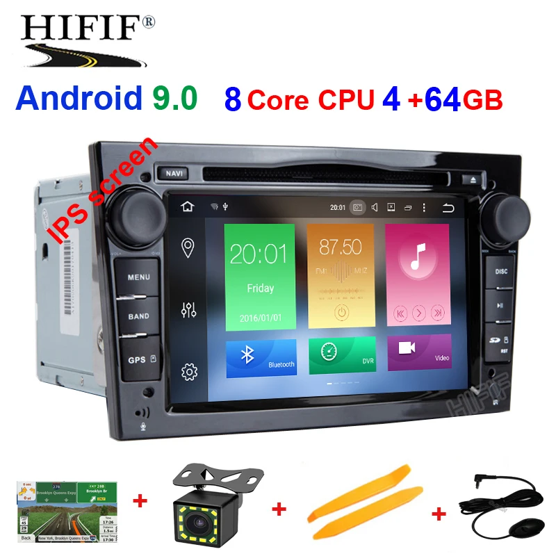 Ips Восьмиядерный 7 ''2 Din Android 9 DSP 1024*600 HD Автомобильный dvd-плеер для Opel Astra Vectra Antara Zafira Corsa gps навигационное радио