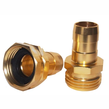 

2pcs/set 3/4'' Female Male Garden Water Hose Pipe Tap ConnectorQuick Connector Adaptor Garden Watering Fittings Hosepipe