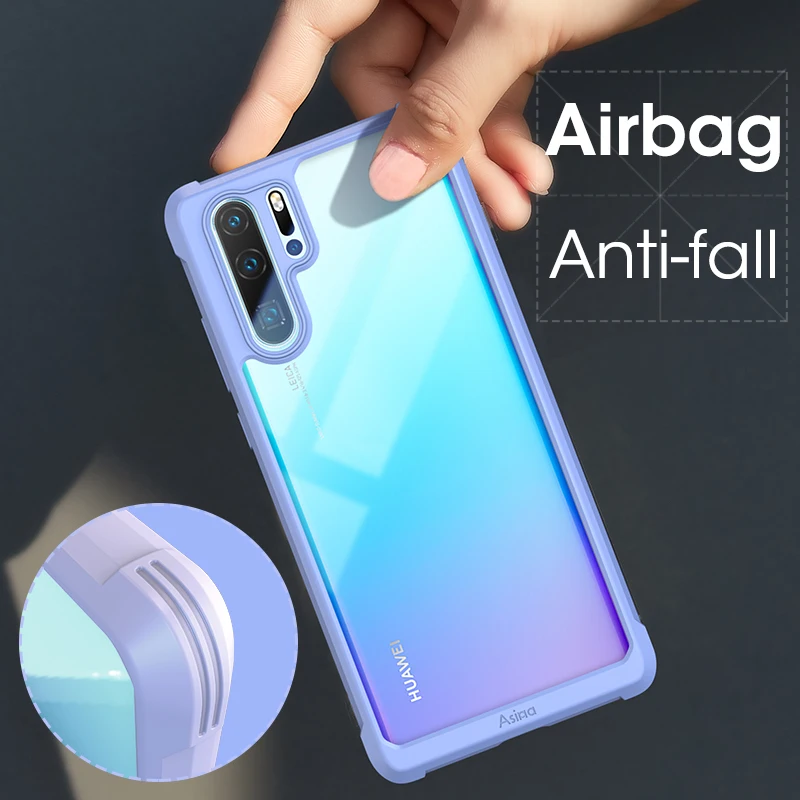 

ASINA Bumper Case For Huawei P30 Pro Silicone Luxury Shockproof Transparent Phone Case For Huawei Mate 20 Pro P30 Coque Capa