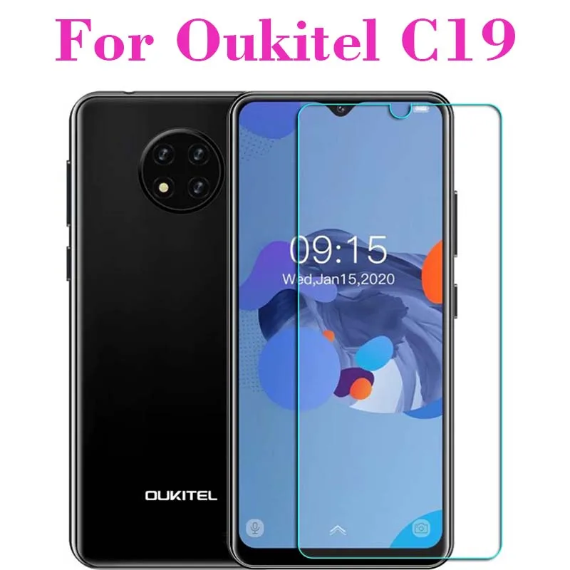 Для Oukitel C19 закаленное стекло 2.5D защитная пленка 9H Взрывозащищенный ЖК экран