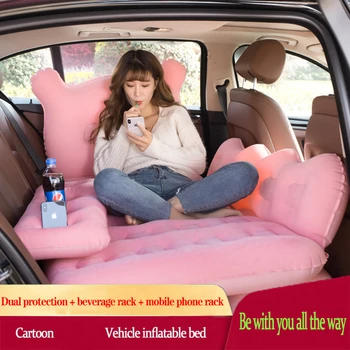 

Car Inflatable Bed With Air Cushion In The Car Car Supplies Rear Travel Bed Suv Sedan Back Seat Sleeping Mat To M