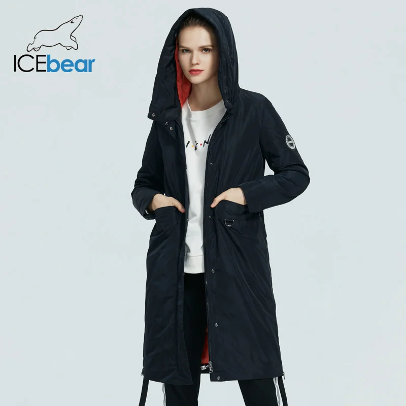 ICEbear 2020 Женская весенняя куртка качественное женское пальто длинная женская
