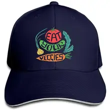 Мужская Женская Бейсболка на заказ Eat Your Veggies Trucker, регулируемая простая бейсболка