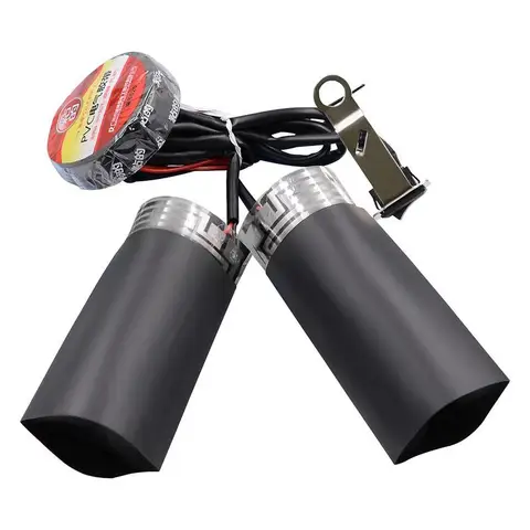 pair of winter motorcycle handlebar heating cover, universal 12v electric heating handlebar battery car heating cover