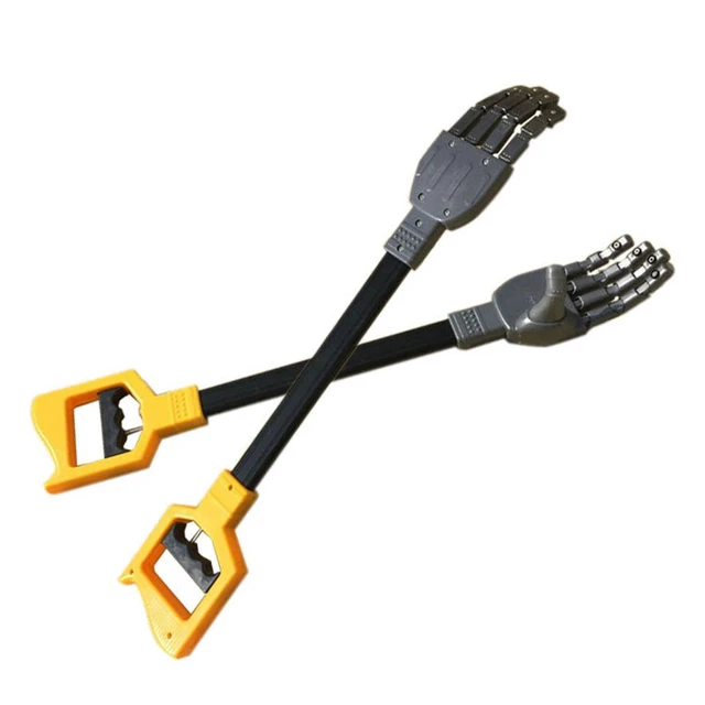 55CM 2pcs Plastic Robot Claw Hand Grabber Grabbing Stick Kid Boy Toy Hand  Wrist Strengthen DIY