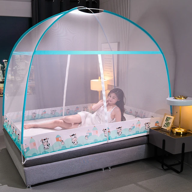 Mongolian Yurt Mosquito Net Summer Portable Square Foldable Mosquito  Control Mosquito Net Lightweight Outdoor Camping Tent