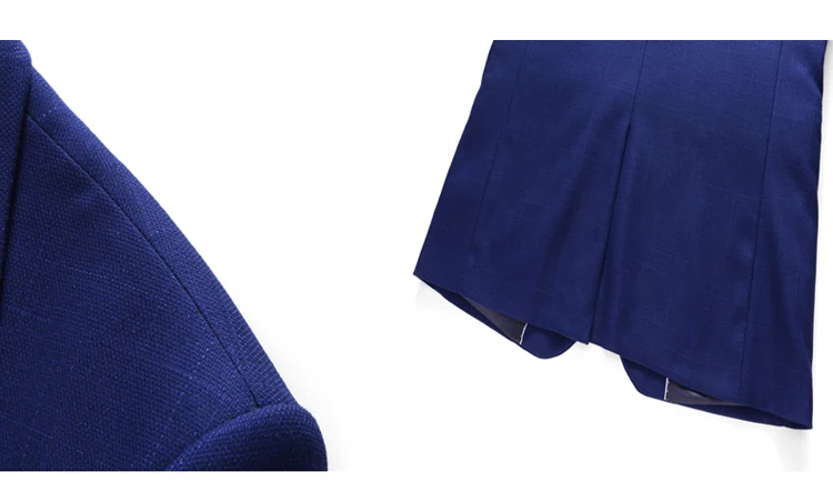 Высокое качество мужской s синий костюм Slim Fit пользовательские костюмы для выпускного вечера для свадьбы бизнес формальный смокинг костюмы мужская куртка брюки Ternos