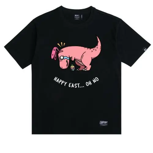 Happy East мультфильм Harajuku 100% хлопок мужская футболка с коротким рукавом Уличная топы