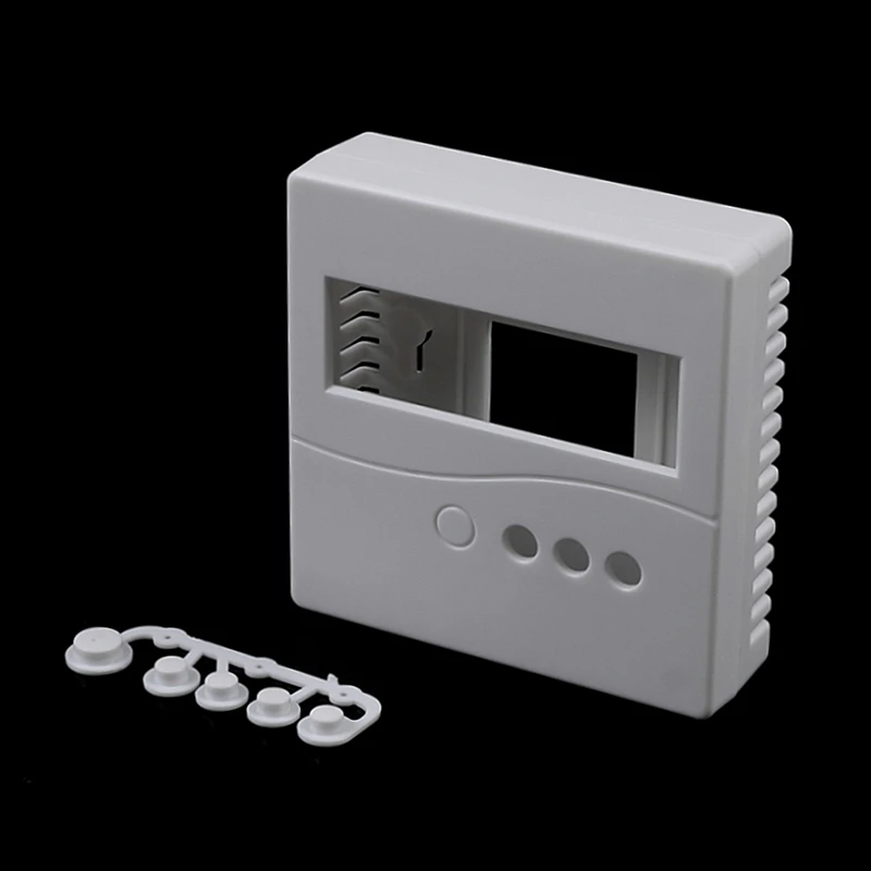 Plastic Electronic Box Enclosure Electronic Box Enclosure 1PC 86 White Plastic Project Box Enclosure Case Buttons Case DIY LCD1602 Meter Tester Button 8.6x8.6x2.6cm