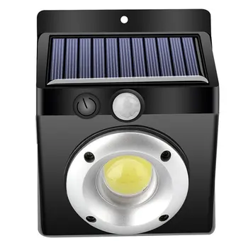 

16Led Round Cob Human Outdoor Sensor Light Pir Plus Light Sensor 1200Mah Excellent Illumination Light Home No Wiring Needed