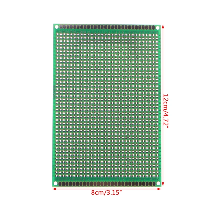 10 шт. 8x12 см двухсторонний прототип DIY PCB Луженая стекловолокно универсальная паяльная плата