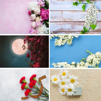 

SHENGYONGBAO Vinyl Custom Photography Backdrops Prop Flower and Wooden Planks Theme Photography Background 191023SPK-002