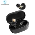 Беспроводные Bluetooth-наушники SOUNDPEATS Truengine 3 SE, двойные динамические драйверы и двойной микрофон с умным сенсорным APTX стерео звуком - фото