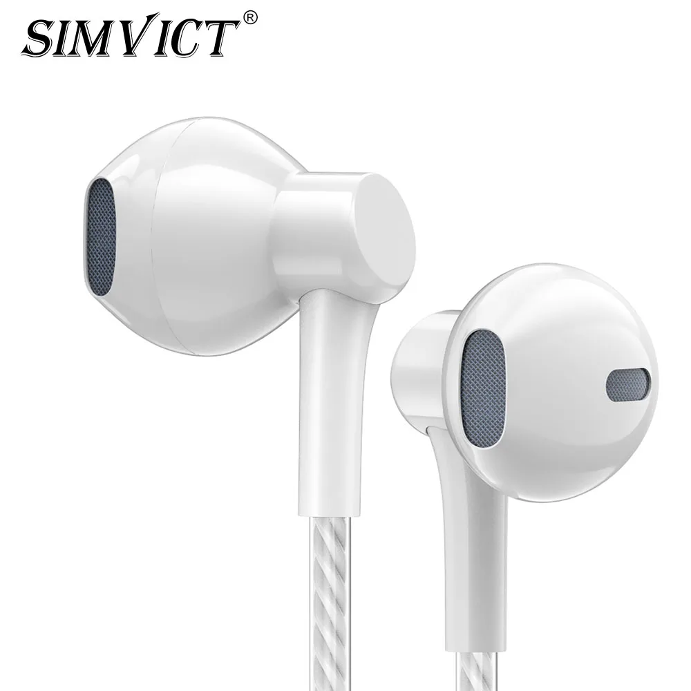 SIMVICT P7B бинауральные наушники проводные высококачественные для iPhone Xiaomi Redmi note 7 8 |