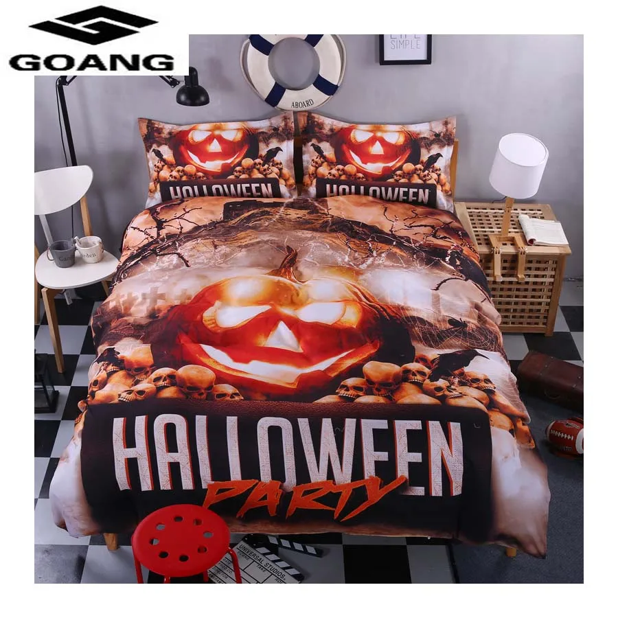 

GOANG 3d bedding sets bed sheet duvet cover and pillowcase 3d digital printing Nightmare before christmas home decor