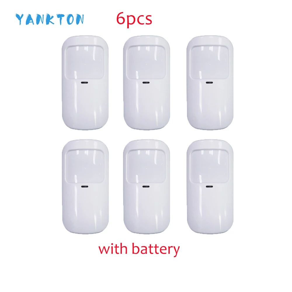 YK-009-P10-A-6pcs YANKTON новейший 433 МГц беспроводной анти-ПЭТ инфракрасный детектор wifi умный дом безопасности хост сигнализация PIR детектор движения и датчики - Цвет: YK-009-P10-A-6pcs