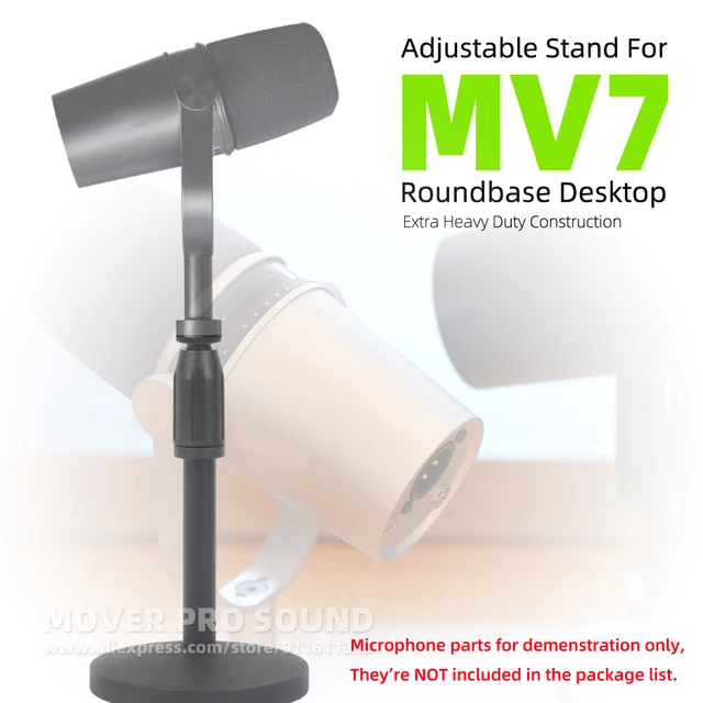 Pied de Micro Stand de Microphone Table de Bureau Table de Bureau réglable  Support de Support Micro avec Une vis de 1/4 ou 3/8 Pouces 32 ou 32-52cm de