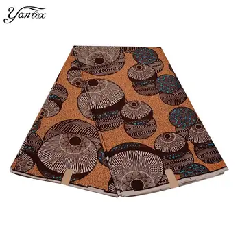 

YANTEX African Polyester Wax High Quality Veritable Wax African Ankara Fabrics 6 Yards/Piece Tissu Africain Nigeria Batik Fabric