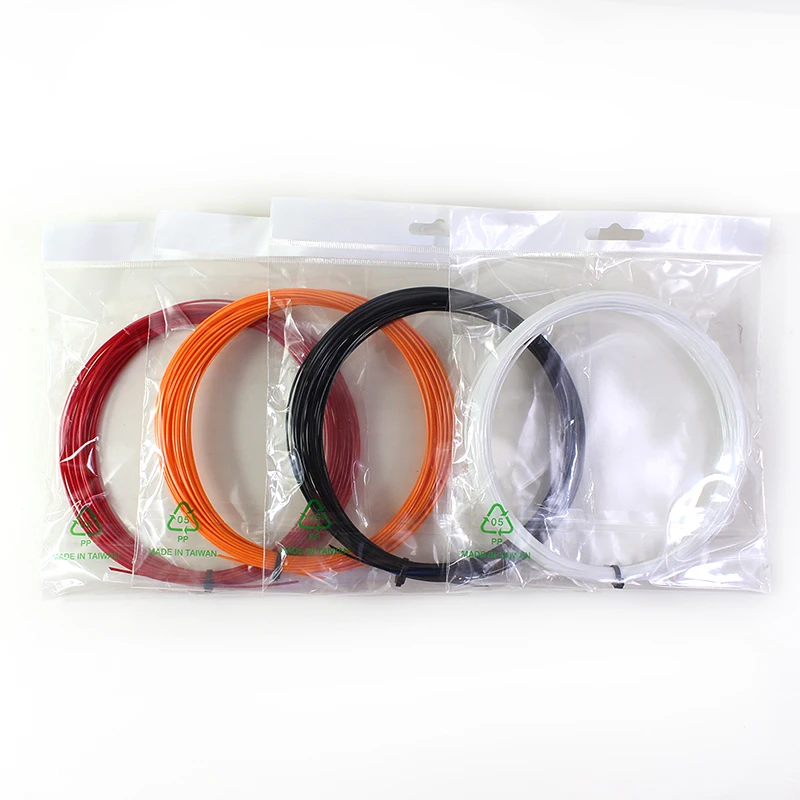 FANGCAN 4PCs 1.25MM/17L Stiff Tennis String Monofilament String for Tennis Racket 12M