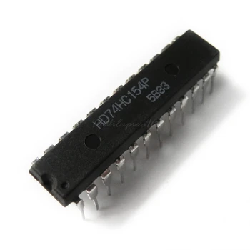 

5pcs/lot CD74HC154EN DIP24 CD74HC154 SN74HC154N 74HC154 Encoder, decoder, multiplexer and demultiplexer Line Decoder In Stock