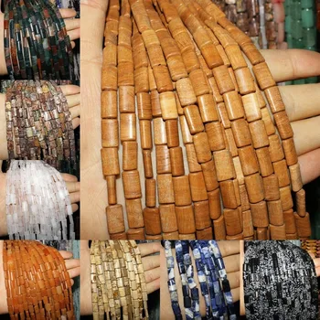 

Natural Stone Colorful Loose Beads 8x13mm Square Beads Making DIY Bracelets Necklaces Earrings Jewelry Accessories