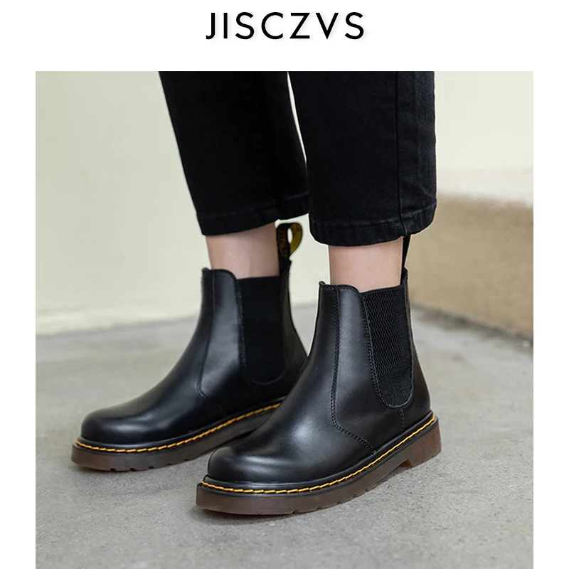 

Boots Women Genuine Leather Shoes Winter Ankle Boots Woman Working Shoes Boots Chelsea Platform Boots Big Size Women Boots
