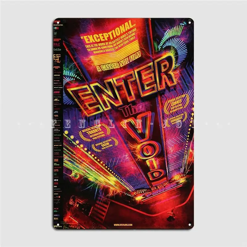 

Enter The Void Metal Plaque Poster Club Home Custom Garage Club Wall Decor Tin Sign Posters