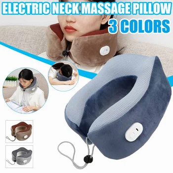 

Home Travel U-shaped Massage Pillow Multi-Function Shoulder Cervical Vertebra Neck Relaxing Pain Relief Electric Massager