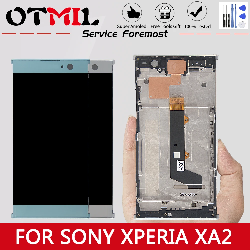 ЖК-дисплей 5 2 &quotдля Sony Xperia XA2 сенсорный экран с рамкой и дигитайзером для SONY XPERIA