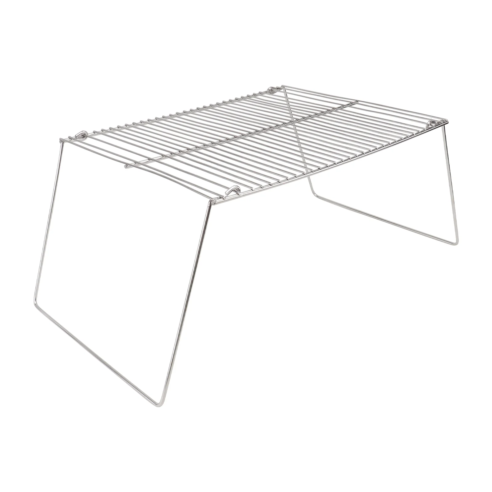 1PC Stainless Steel Furnace End Holder Camping Mini Barbecue Grill Pot Bracket |
