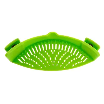 

Silicone Colanders Kitchen Clip On Pot Strainer Drainer For Draining Excess Liquid Univers Draining Pasta Vegetable Cookware