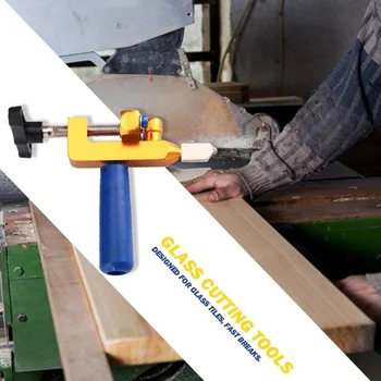 

HandHeld Manual Scribing Delimitation Glass Tile Opener Multi-Function Durable Roller Cutter Large Wheel Tools Glass Cutter