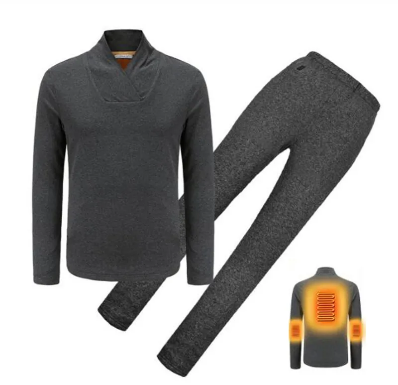 

Winter Heated Jacket Men Women Motorcycle Heating Jacket Electric USB Heating Thermal Underwear Set Shirt Top Clothes 4 Colour