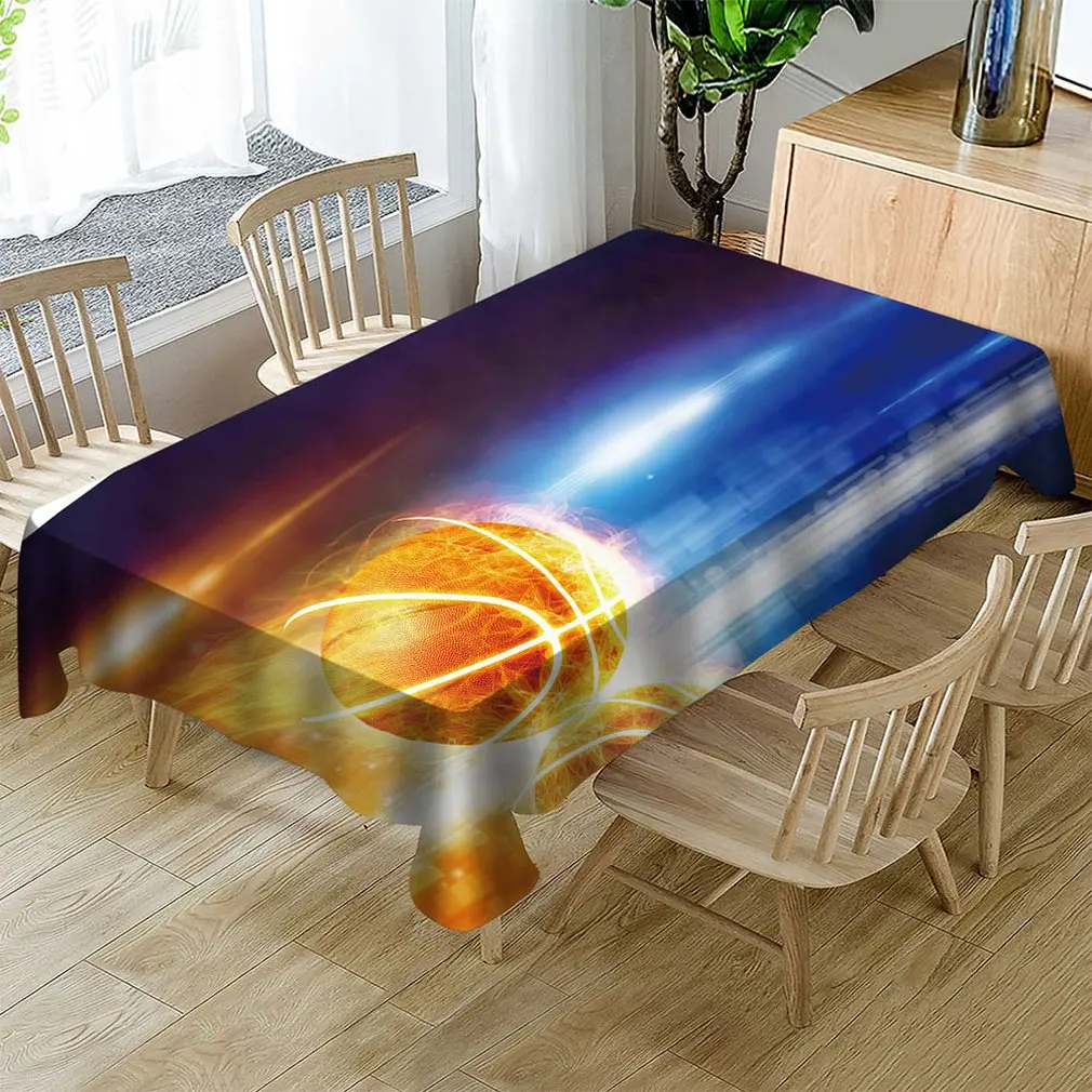 LY1212010240 Waterproof/oil-proof Polyester Rectangular Table Cover 152*214 CM Home Restaurant Table Cloth Cabinet Cover