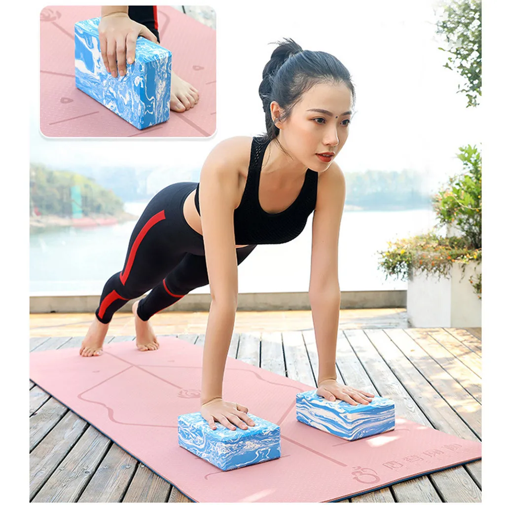 HIINST Camouflage EVA Yoga Blocks High Density Lightweight Versatile Fitness Stretch Gym Fitness Exercise Anti-pressure Brick410
