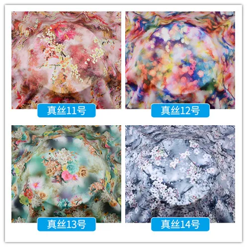 145 см ширина вискозная ткань метр летняя печать шелковая ткань платье набивная ткань оптом шелковая ткань