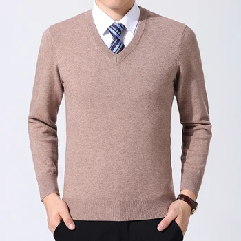 

Mens Knit Tops Sweater Pullover Basic V Neck for Spring Autumn Solid Color Fashion Casual BO21641217