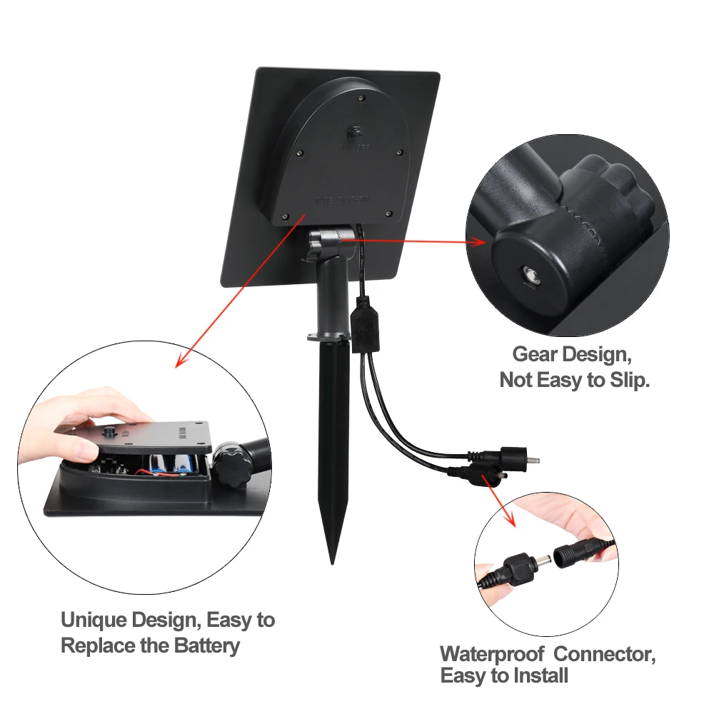 Comprar T SUNRISE impermeable IP65 jardín al aire libre LED luz Solar Super brillo jardín césped lámpara paisaje luces de punto