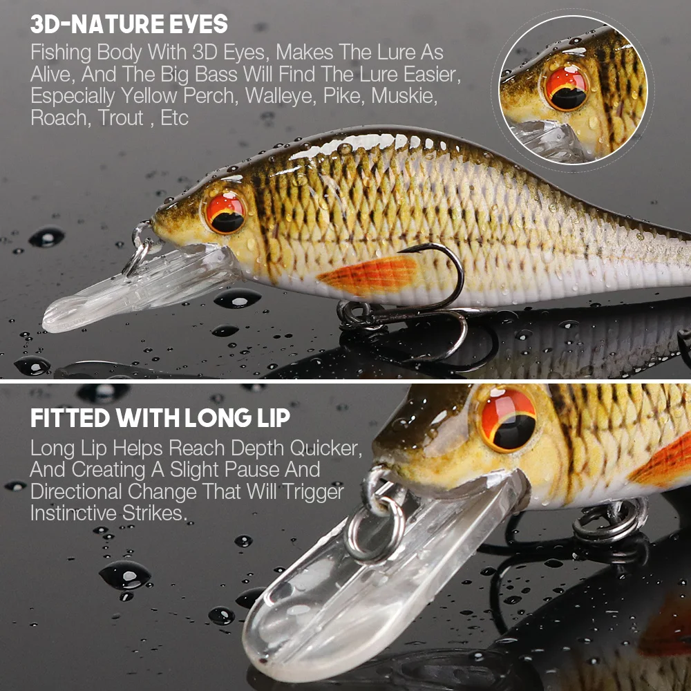 VTAVTA 3pcs 11g 7cm  ٴϴ ̳  ̳ Wobblers Crankbaits  Ŭ ڿ ũ   ϵ ΰ ̳ ŰƮ