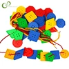 30 Pcs Montessori Toys Educational Toys for Children Early Learning Geometric Blocks Threading Buttons Teaching Aids GYH 1