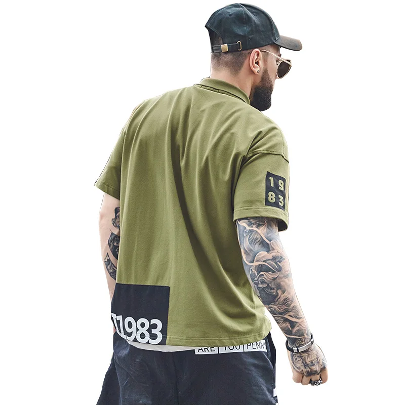 P9003green Плюс размер 2xl-7XL новая брендовая мужская рубашка поло Высококачественная хлопковая рубашка с короткими рукавами с принтом брендовые майки летние женские рубашки поло - Цвет: P9003green