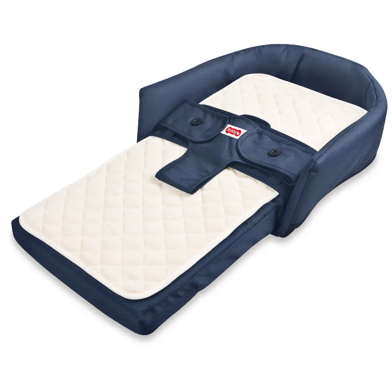 Foldable Baby Bed Travel Bassinet Functions As A Diaper Bag And Changing Station Baby Bag Newborn Carrier Infant folding crib - Цвет: Navy