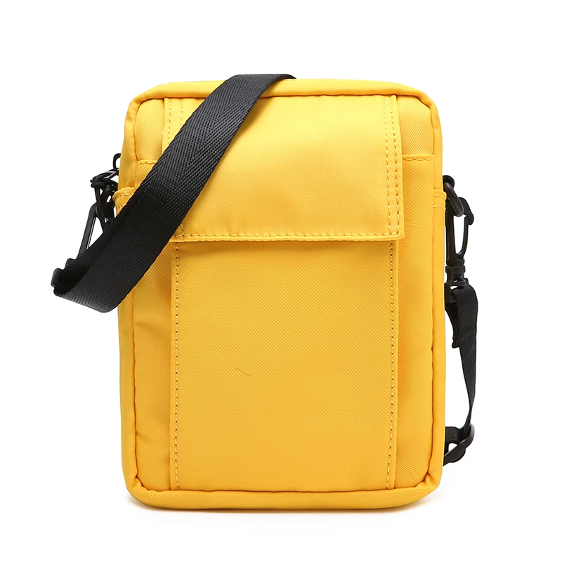 solid color yellow Новые милые сумки через плечо с рисунком панды для женщин и мужчин кошельки сумки через плечо сумки-мессенджеры для мобильного телефона карточки-ключи сумки - Цвет: solid color yellow