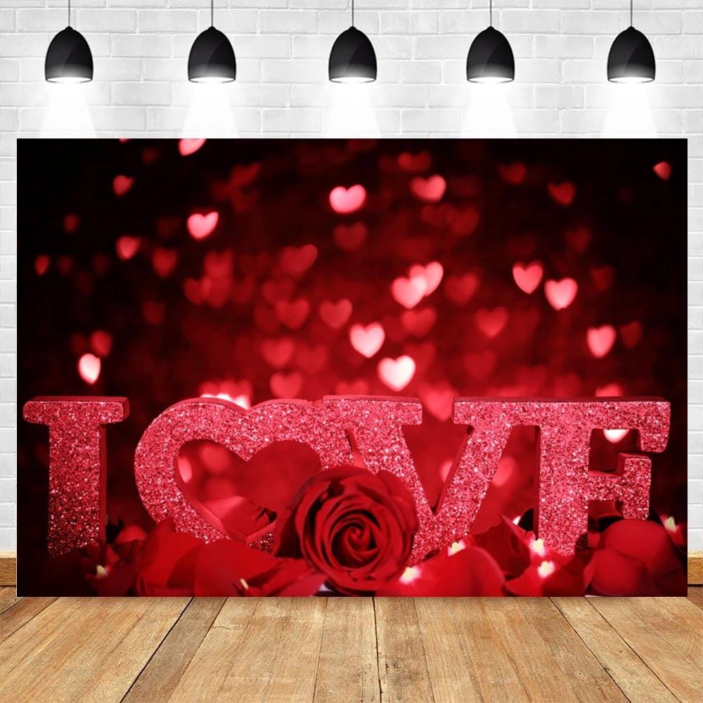 

February 14 Valentine's Day Party Decor Photography Backdrop Weeding Photocall Photophone Photo Studio Photographic Background