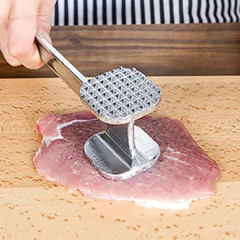 

1PC Aluminum Alloy Loose Tenderizers Meat Hammer Two Sides Pounders Knock-sided For Steak Pork Kitchen Tools