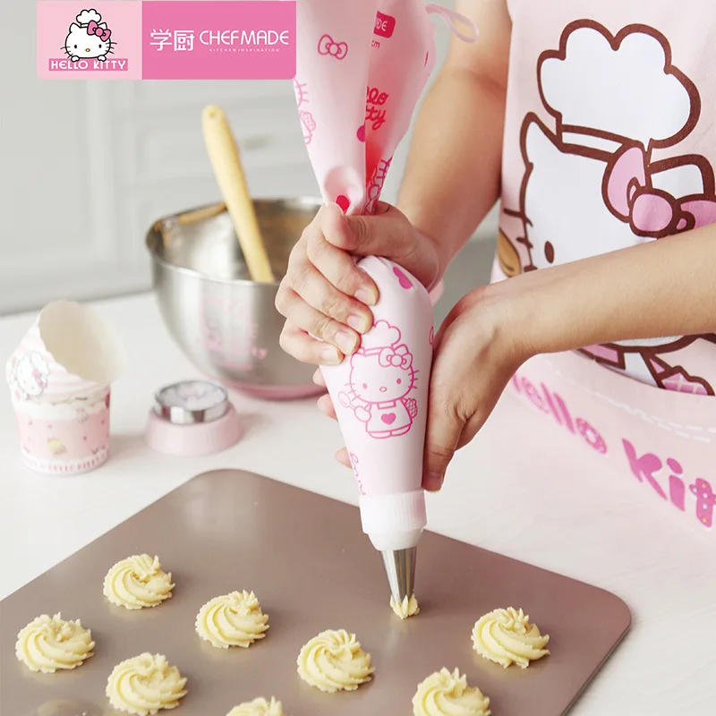 hello kitty TPU flower bag food grade repeated use cake cookie squeeze cream squeeze flower bag bakery accessories