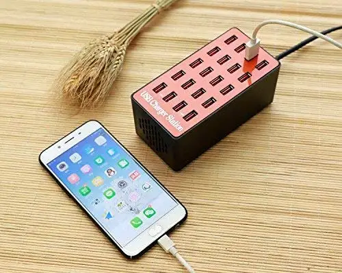 20A 20 портов мульти-устройство USB Смарт зарядное устройство адаптер питания док-станция Подставка держатель США ЕС Великобритания AU разъем для дома путешествия офиса