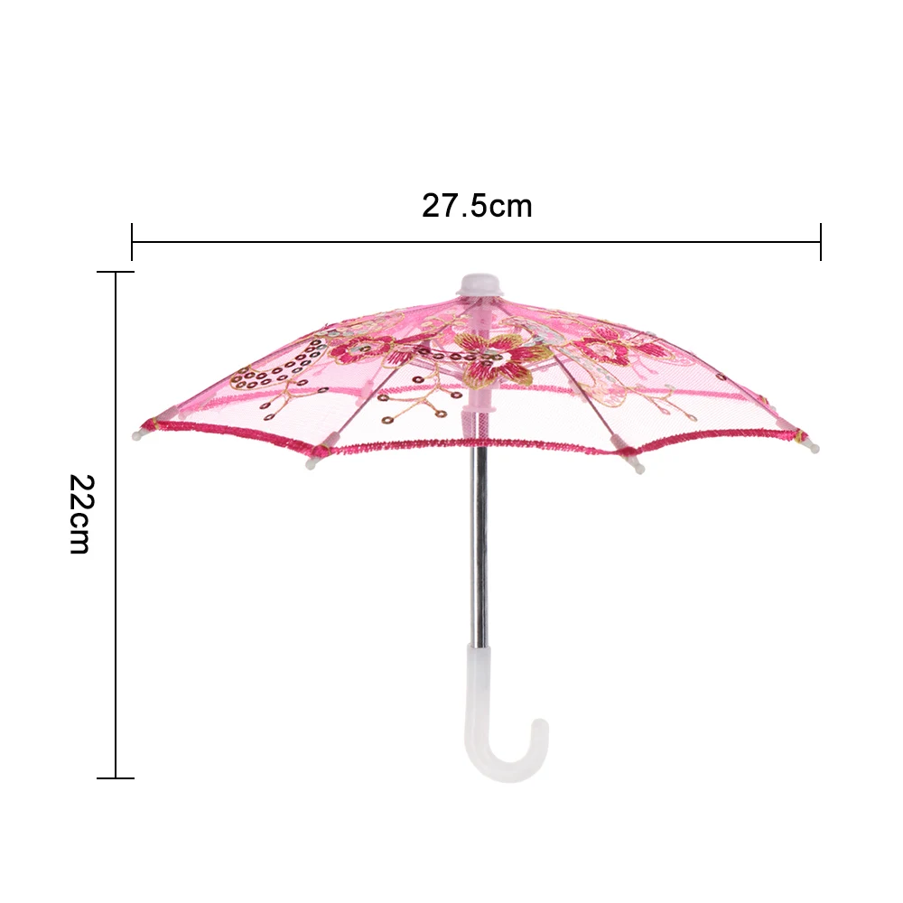 BJD кукольные аксессуары, мини кружевной зонт для детей 60 см, кукольный зонт, модный кукольный зонт, игрушки для девочек, подарки, аксессуары